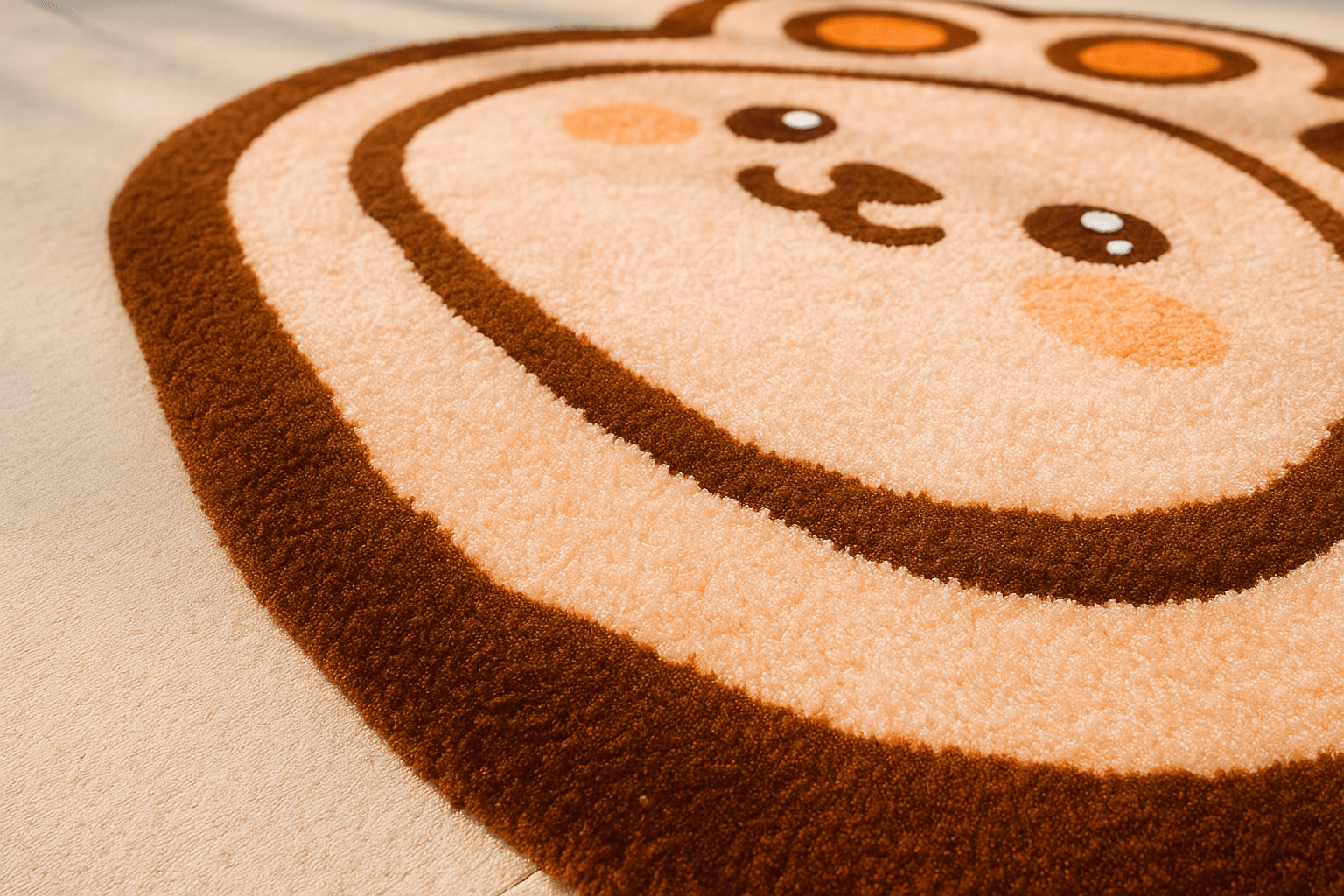 Hand Tufted Paw Print Area Rug 